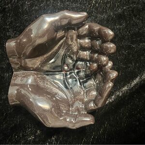 BLOOD ON YOUR HANDS ✨Custom Resin Hand Decorative Bowl! Handcrafted Elegance✨